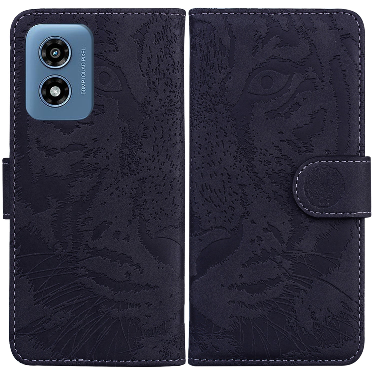 For Motorola Moto G Play (2024) 4G Wallet Case Imprinted Tiger Pattern Leather Stand Phone Cover For Motorola Moto G Play (2024) 4G Wallet Case Imprinted Tiger Pattern Leather Stand Phone Cover